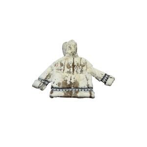 Handmade Youth Rabbit Fur Parka – Inuit/Alaska Style – Hooded – Youth Small
